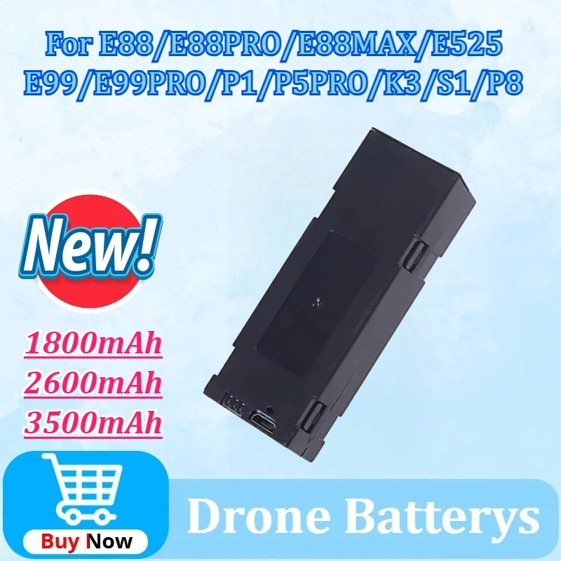 Drone Rc E99 Pro - 3.7V 1800/2600/3500mAh RC Drone Battery Stable