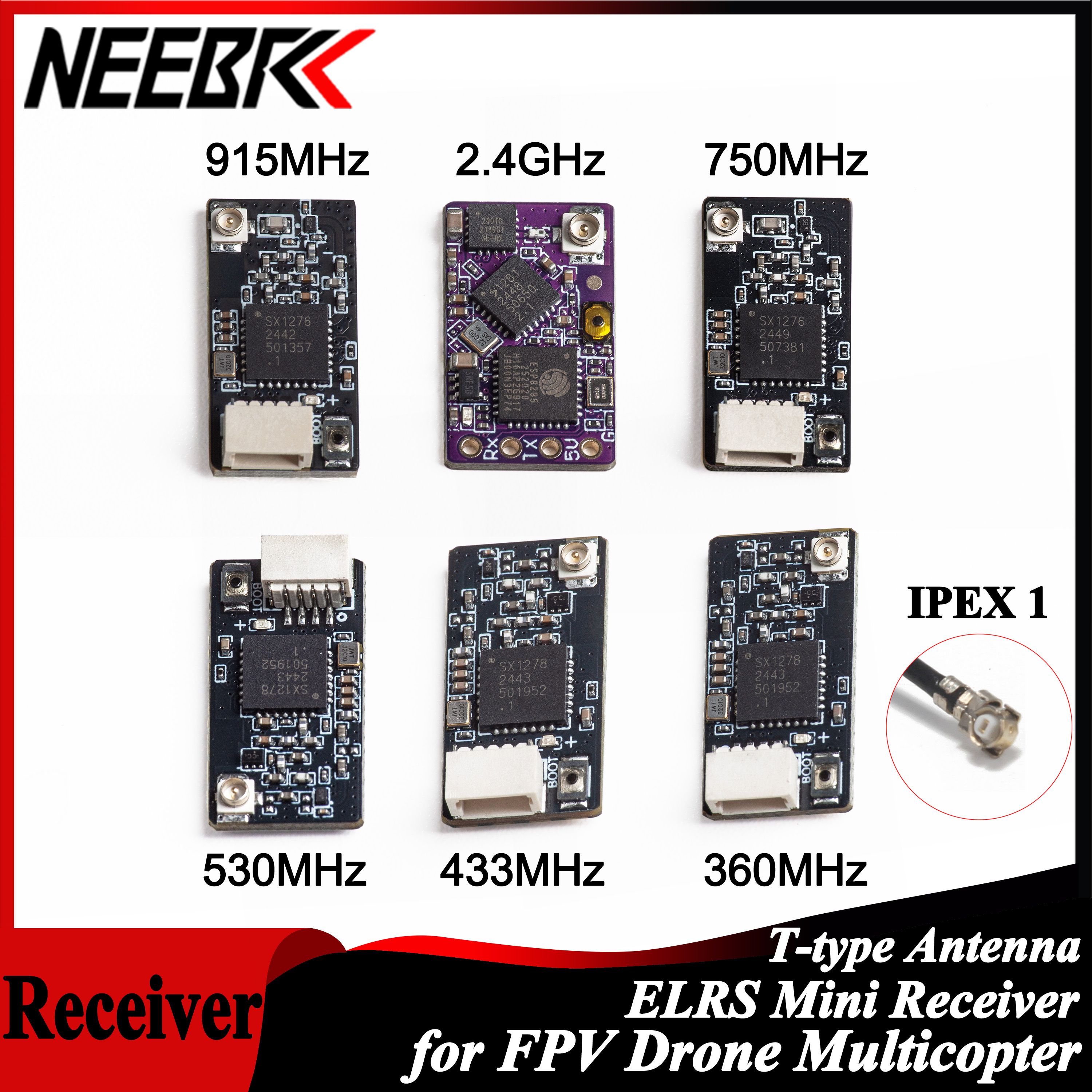 Drone Rc Quadcopter - NEEBRC ELRS 2.4G/915Mhz/360Mhz/433MHz/530MHz/750Mhz RX Long Range