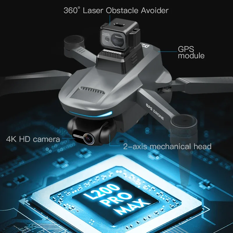L200 PRO MAX Drone 4K 2-Axis P - Drone Rc Pro recensie en prijs