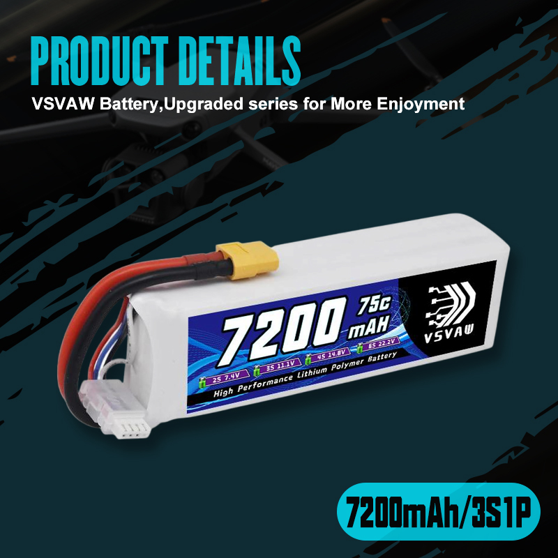VSVAW 3S Lipo Battery 11.1V 72 - Drone Rc Truck recensie en prijs