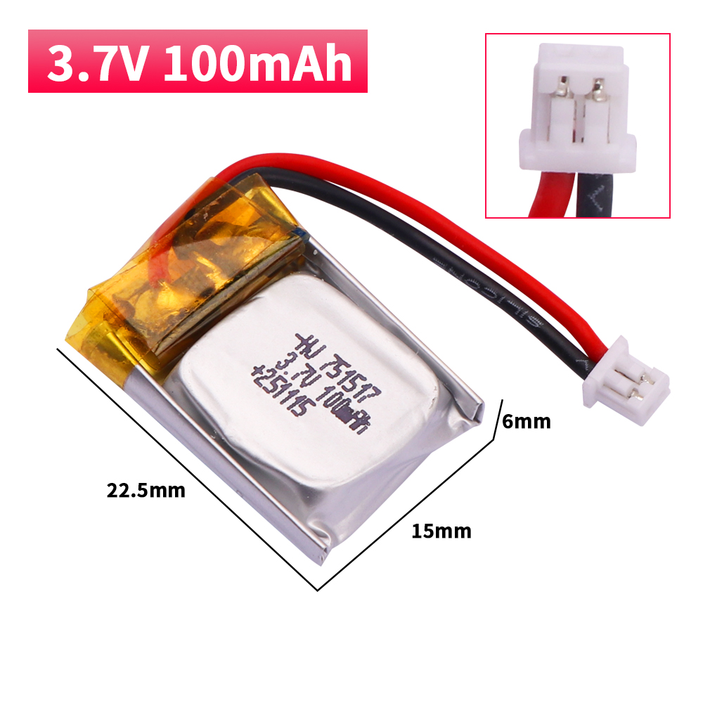 3.7V 751517 100mah Lipo Batter - Drone Fq777 Rc Quadcopter recensie en prijs