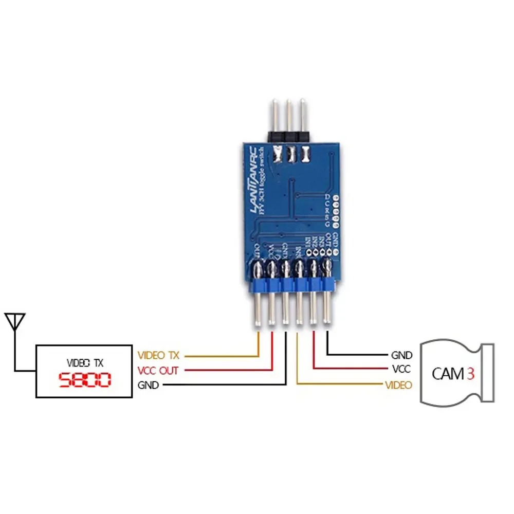 3 Channel Video Switcher Modul - Drone Rc Fpv Manual recensie en prijs