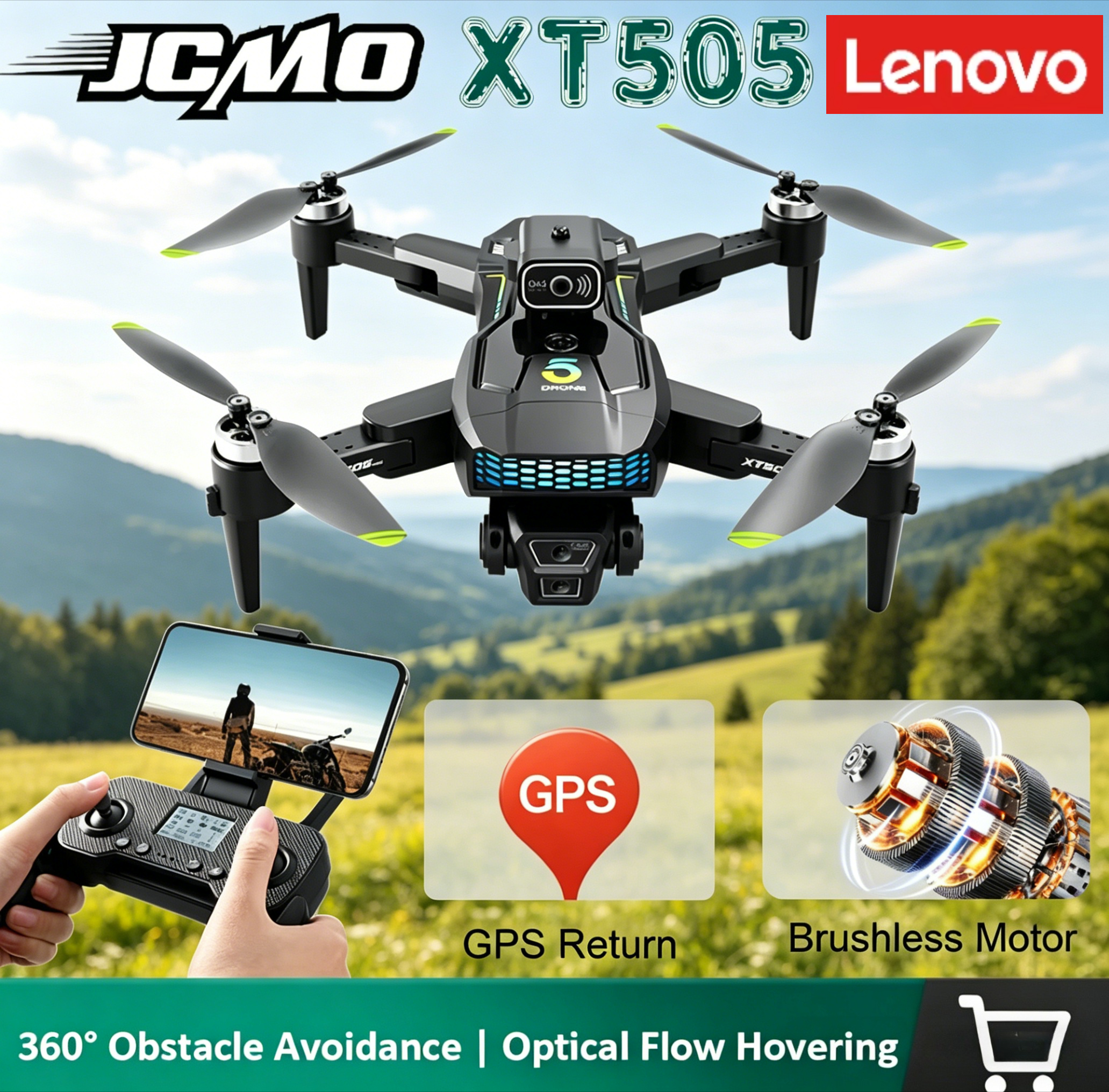 Lenovo Brushless XT505  Foldab - Xt505 Rc Drone recensie en prijs