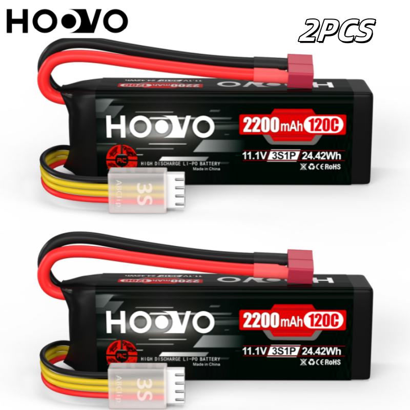 2Pcs HOOVO 11.1V 2200mAh RC Ba - Drone Rc Truck recensie en prijs