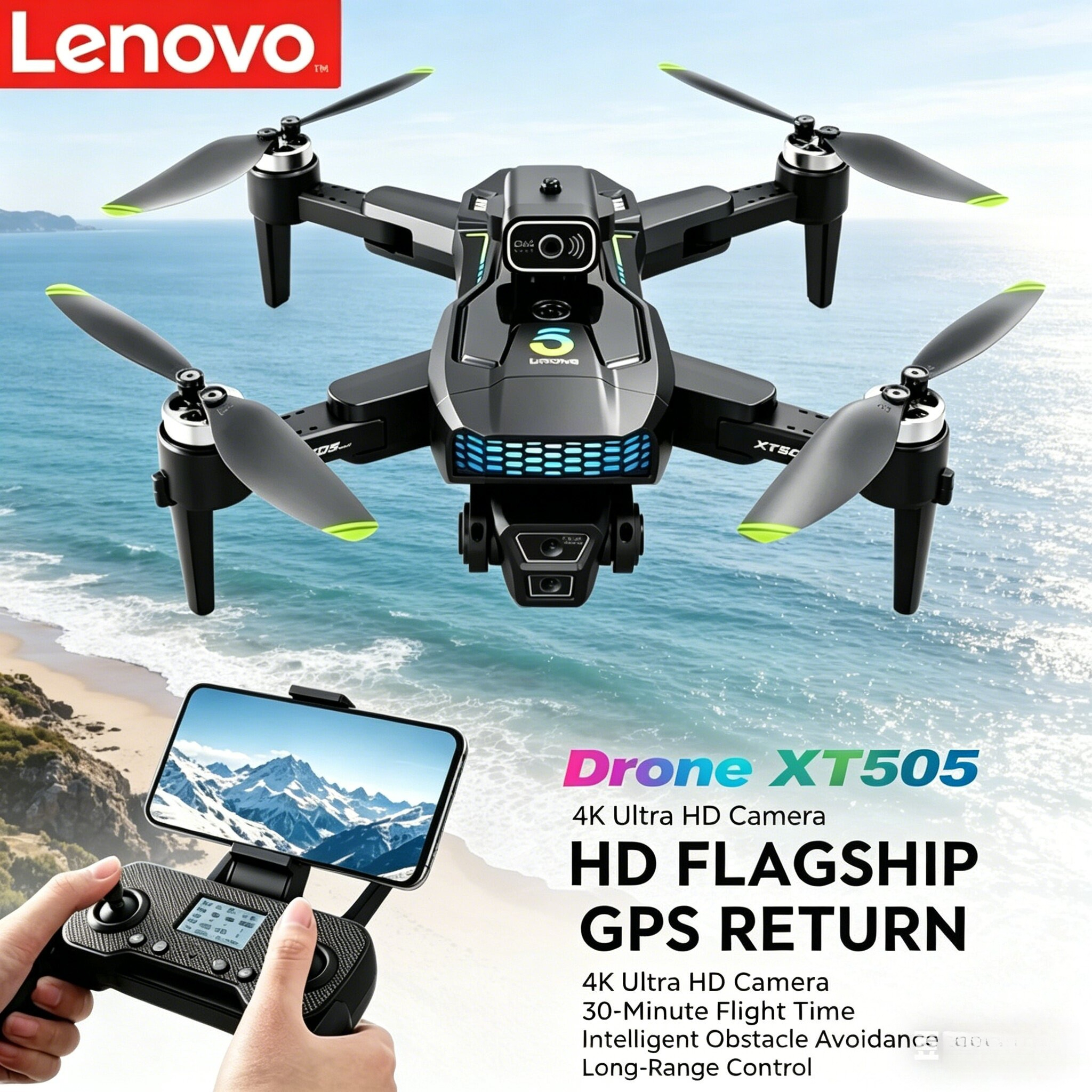 Lenovo XT505 Foldable Drone GP - Xt505 Rc Drone recensie en prijs