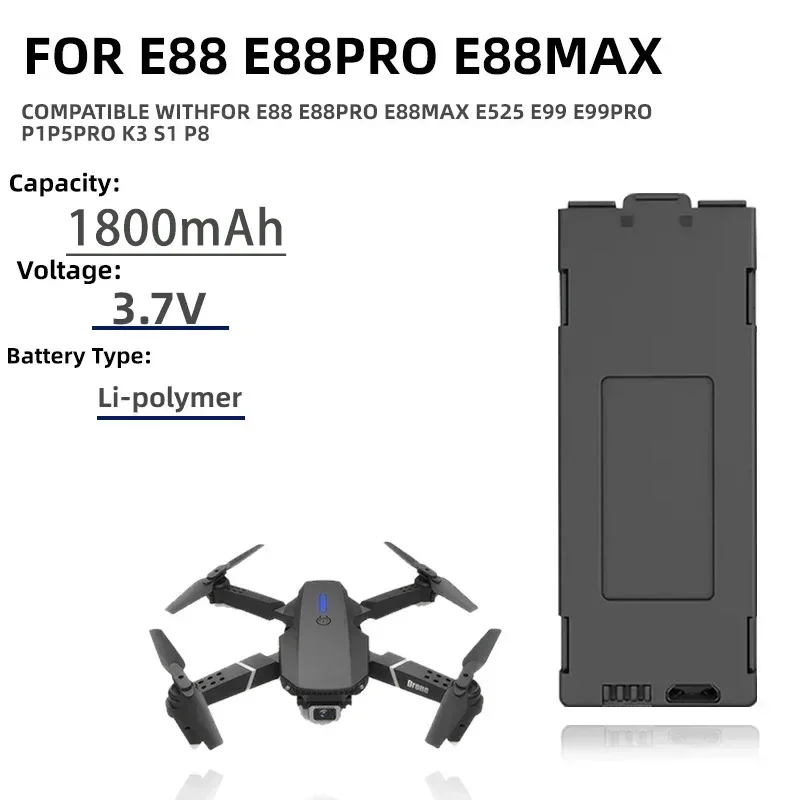 1-10pcs E99 Pro Drone Battery  - Drone Rc E99 Pro recensie en prijs