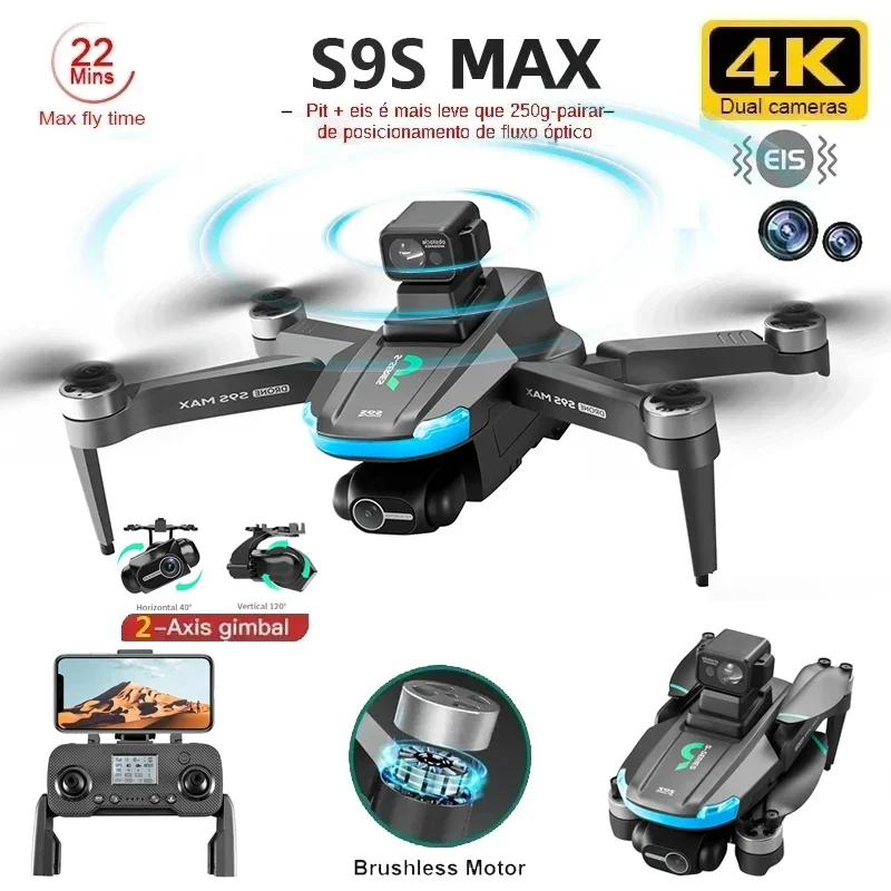 NEW S9S MAX MINI Drone 4K 2-Ax - Drone Rc Cable recensie en prijs