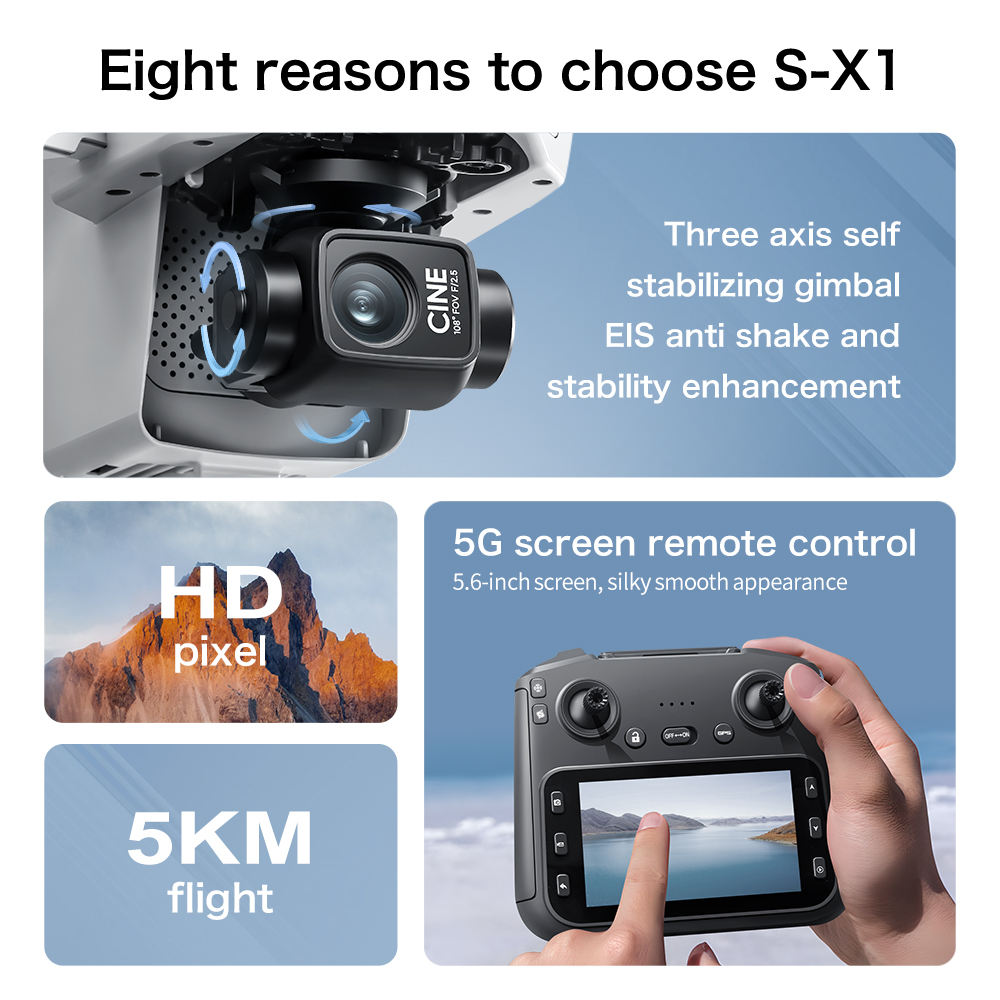 S-X1 MAX GPS Drone with 3-Axis - Drone Ls Rc recensie en prijs