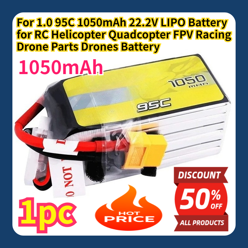 For 1.0 95C 1050mAh 22.2V LIPO - Drone Ls Rc recensie en prijs