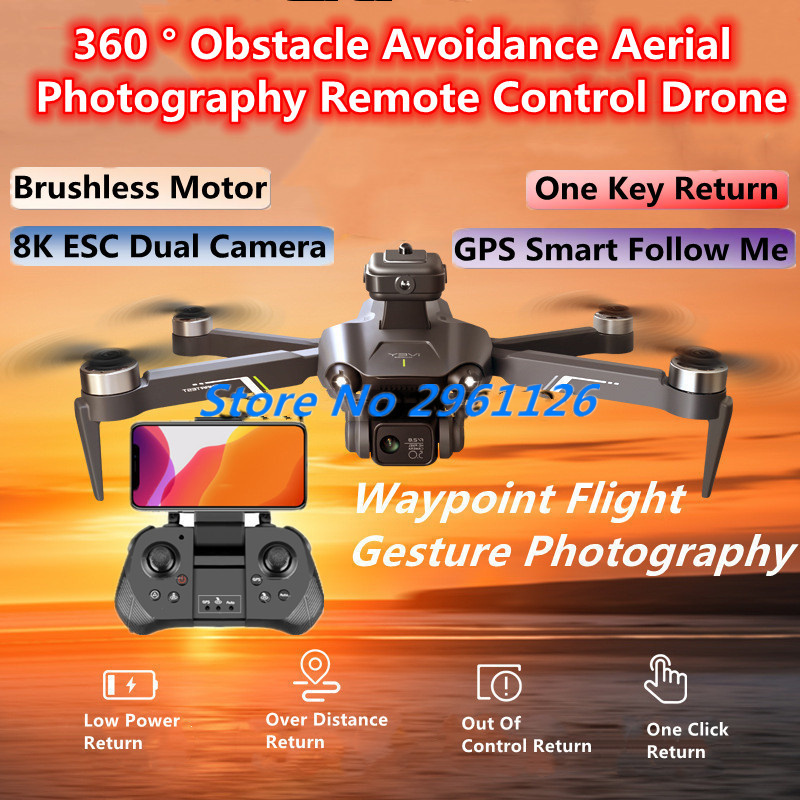360° Obstacle Avoidance Aerial - Drone Rc Fpv Manual recensie en prijs