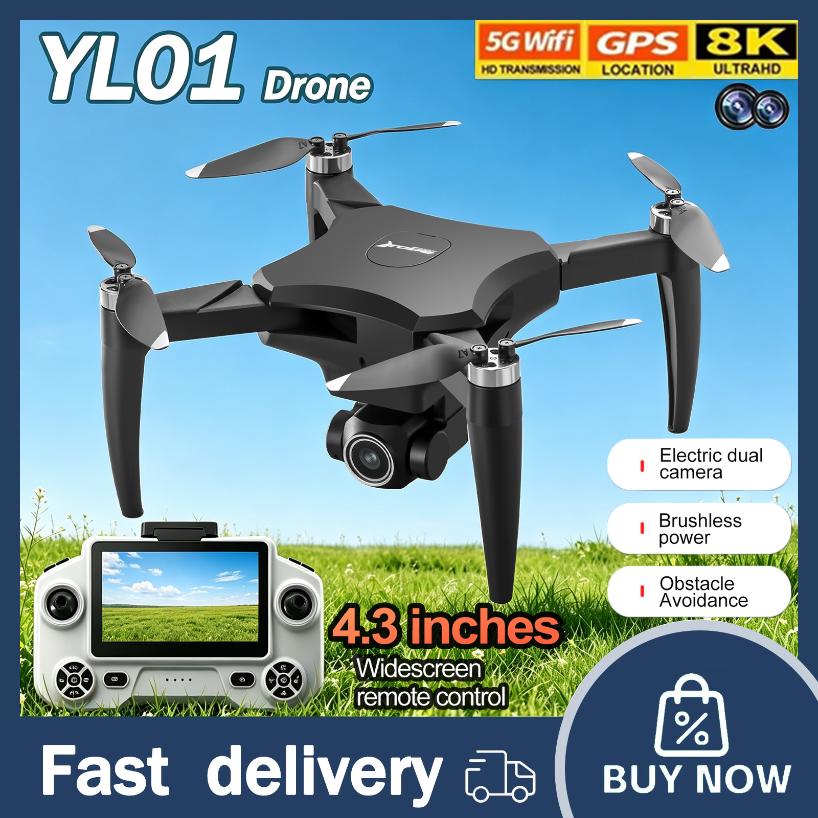 YL01 Mini Drone 8K Professiona - Drone Avion Rc recensie en prijs