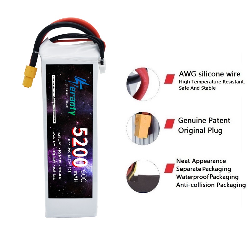TERANTY  3S  5200MAH 60C batte - Drone Avion Rc recensie en prijs