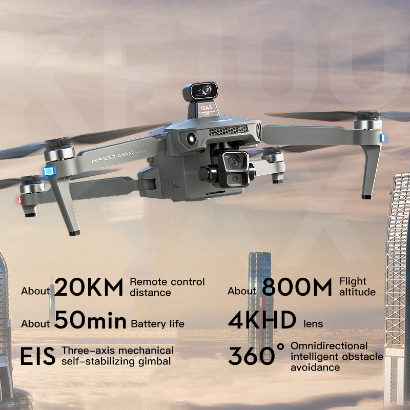 SJRC KF100 MAX 8K UHD Photo HD - Drone Rc Cable recensie en prijs