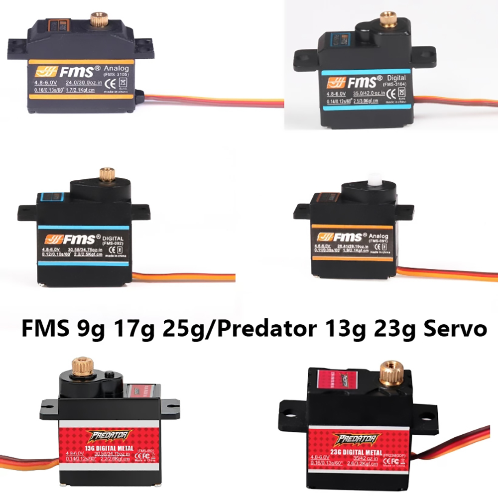 FMS Servo 9g 17g 25g 13g 23g P - Drone Avion Rc recensie en prijs