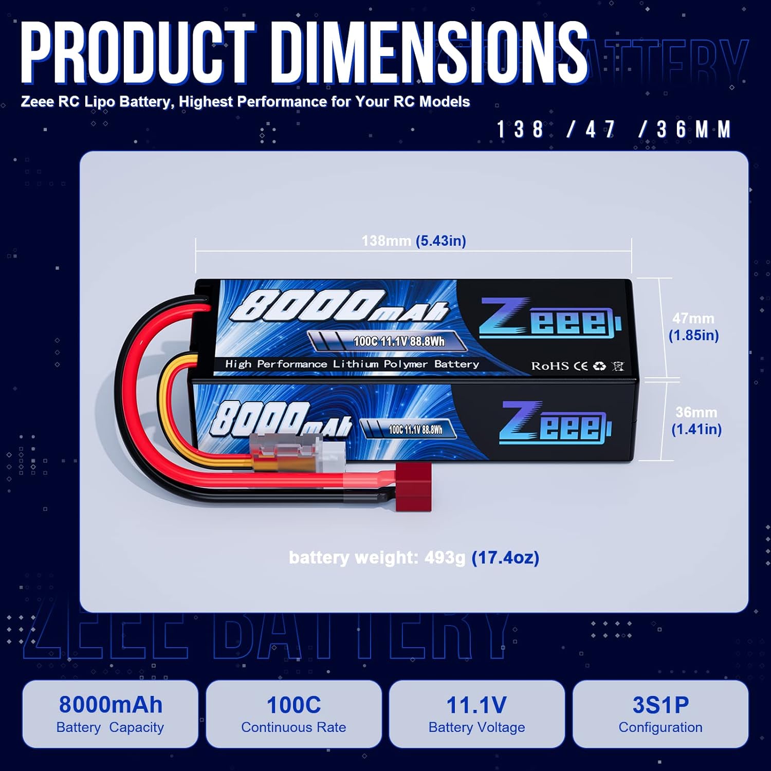 Zeee Lipo 3S 8000mAh Battery 1 - Drone Rc Truck recensie en prijs